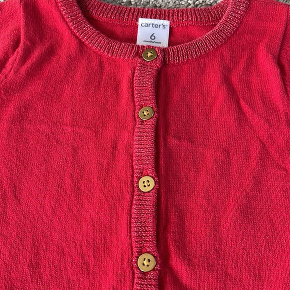 Carter's Infant Red Sweater - Picture 2 of 3